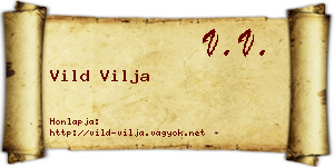 Vild Vilja névjegykártya